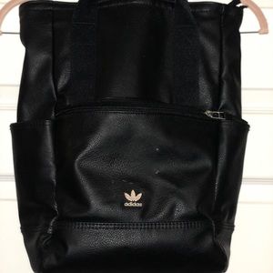 Adidas backpack leather